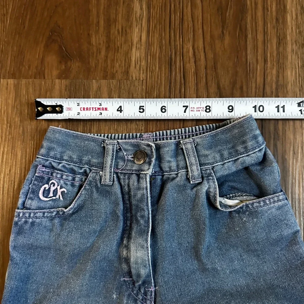 Cabbage Patch Kids Jeans Kids 4T Blue Good Vintage 80s Embroidered Denim